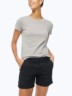 J Crew 5 Cotton Broken-in Chino Black shorts Size 00